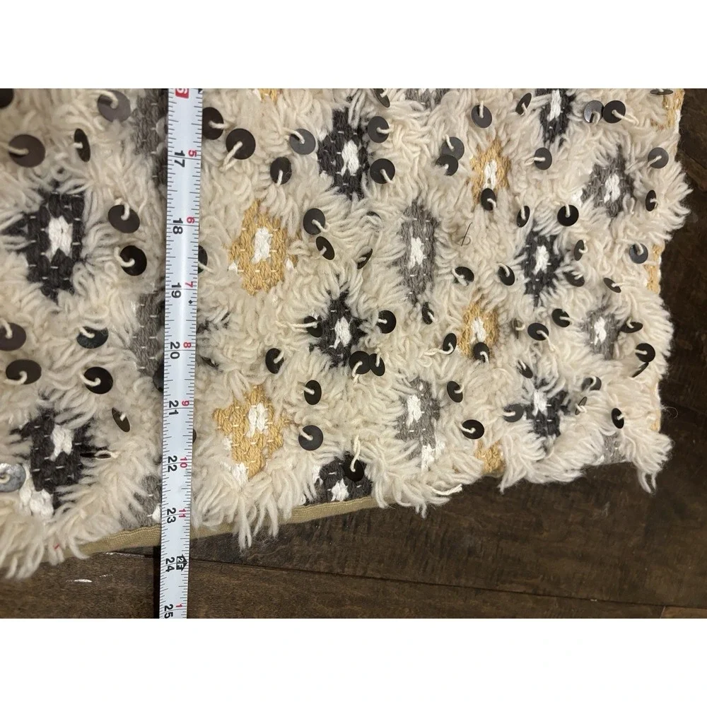 Pottery Barn Throw Pillow Case Cover 22x22~Set Of Two~ Beige/Yellow/Gray/Black